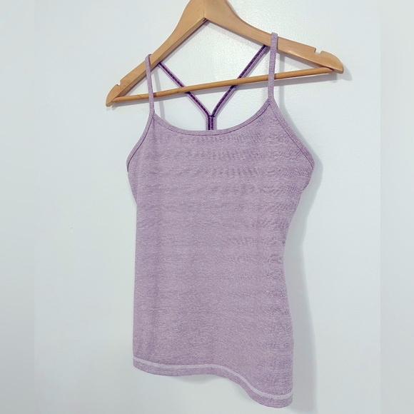 Lululemon Power Y Tank Dewberry Wee Stripe 8 - Picture 3 of 15